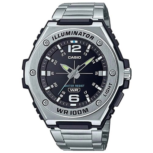 Наручные часы CASIO Collection Men MWA-100HD-1AVEF, черный, серебряный наручные часы casio collection mwa 100hd 7a