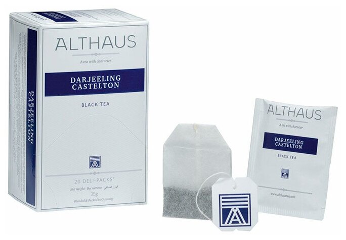 Черный чай Althaus Darjeeling Castelton пакетиках, 20 шт - фотография № 2