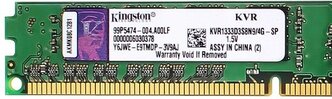 Оперативная память Kingston KVR1333D3N9/4G DDR3 4 ГБ 1333 МГц