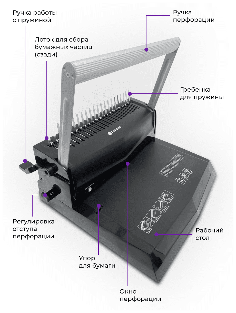 Переплетчик / Механический брошюратор гелеос БП-22