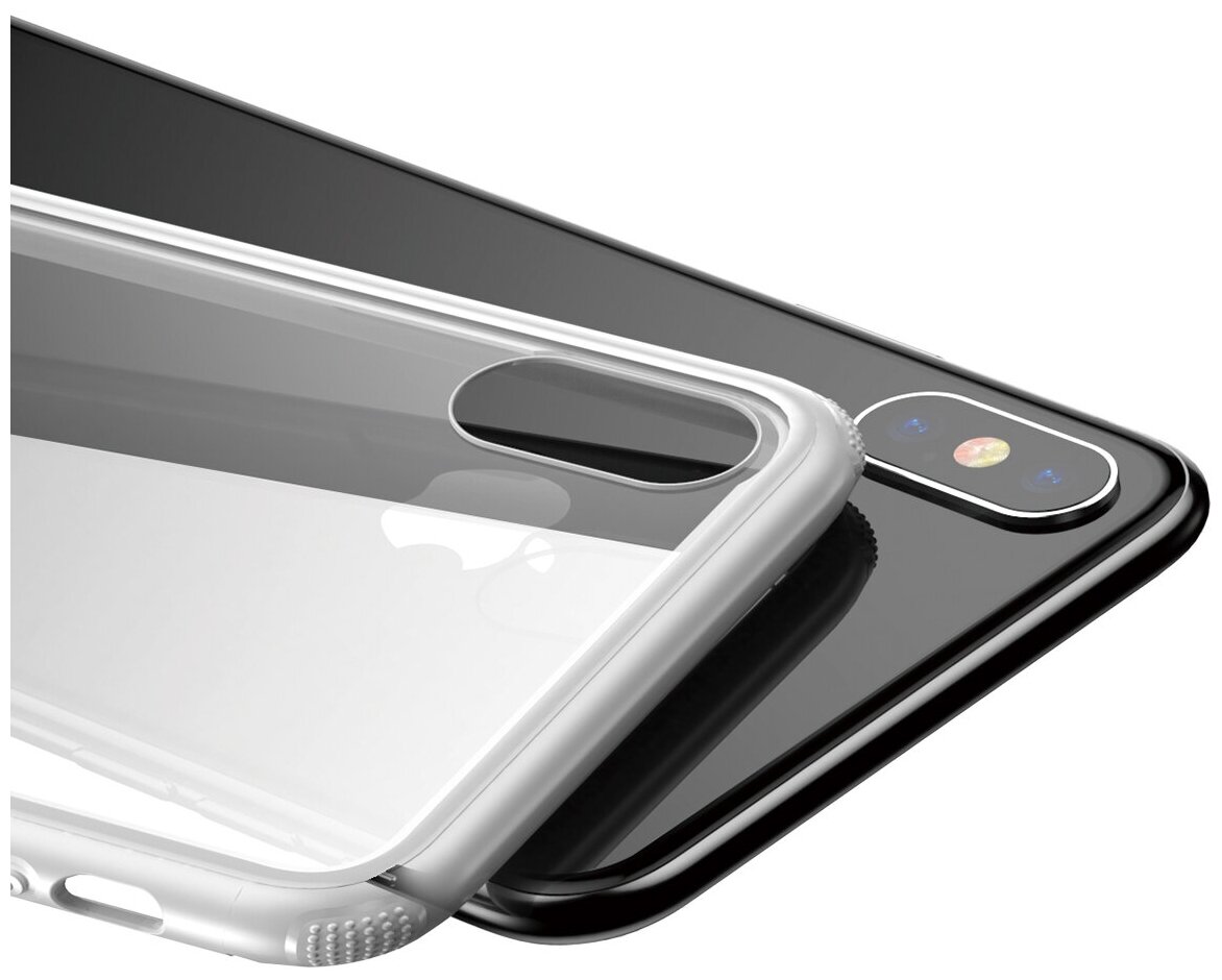 Чехол для iPhone XS Max Baseus See-through Glass White