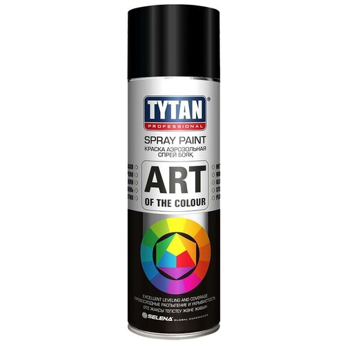 Краска Tytan Art of the colour, RAL 9004 черный, матовая, 400 мл, 1 шт.