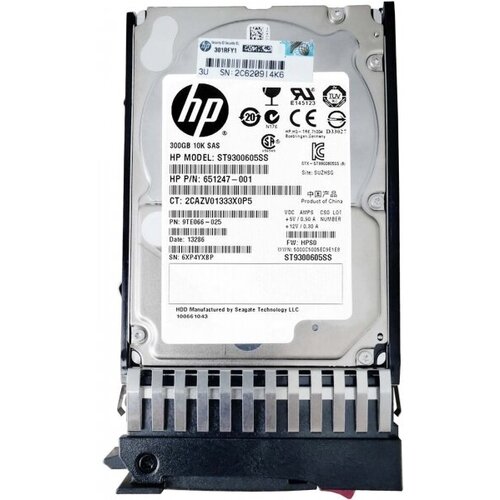Жесткий диск HP 9TE066-025 300Gb SAS 25 HDD 2307500₽