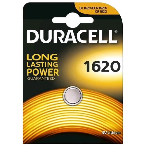 Батарейка Duracell 1620, в упаковке: 1 шт. 50pcs lithium battery cr1620 electronic button battery 3v coin cell batteries ecr1620 dl1620 5009lc for watch toy remote