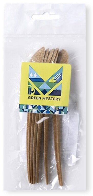 Набор ложек Green mystery из древесного волокна 168мм 6шт, Россия