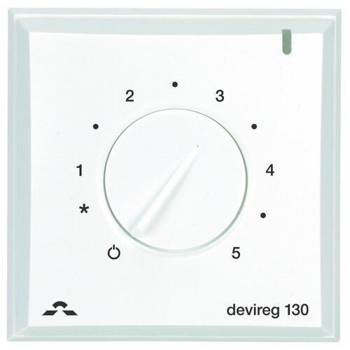 Терморегулятор DEVI D130 белый термопласт терморегулятор devi touch бежевый термопласт