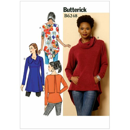 Выкройка BUTTERICK №6248 Туника, пуловер выкройка butterick 6231 туника