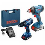 Bosch Аккумуляторный набор: гайковерт GDX 180-LI + шуруповерт GSR 180-LI - изображение