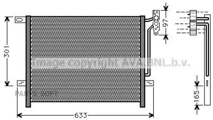 Радиатор кондиционера Ava BW5203 для BMW 3 серия E46