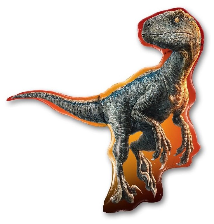 Воздушный шар фольгированный Qualatex фигура/фигурный Парк Юрского Периода Динозавр, 87 см