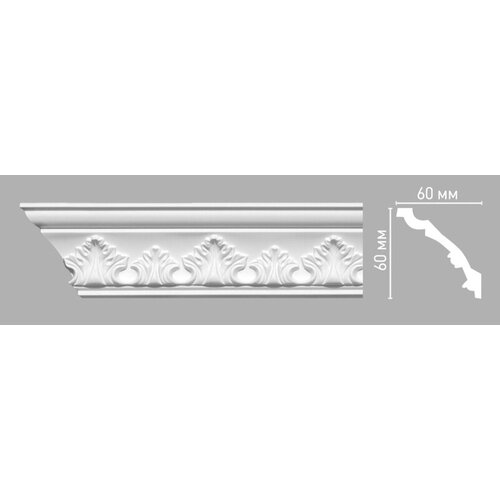 Плинтус потолочный с рисунком DECOMASTER 95015 (60х60х2400мм)