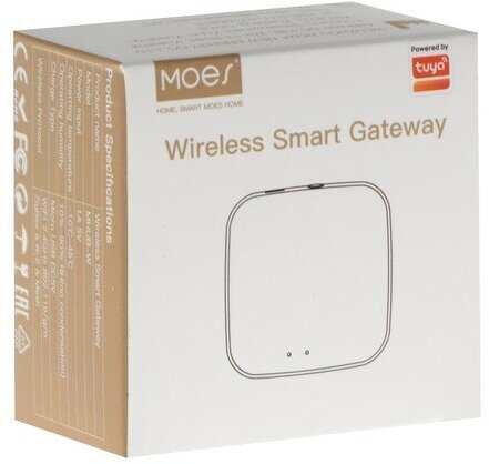Bluetooth Шлюз MOES Multi-mode Gateway MHUB-W, WLAN & Wi-Fi 2.4GHz, Wi-Fi 2.4GHz & ZigBee & BLE & Mesh, USB, белый - фото №9
