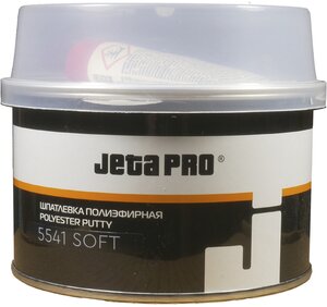Шпатлевка наполняющая мягкая + отвердитель Jeta Pro Soft, бежевая, 0,25кг+0,08кг