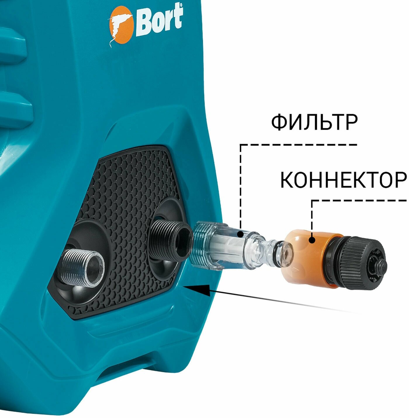 Мойка высокого давления Bort BHR-2300-Pro 170 бар 480 л/ч