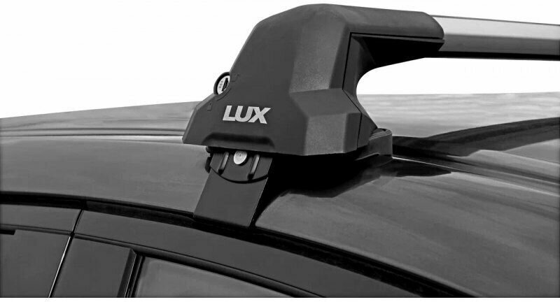 Багажник LUX CITY (серый) на Toyota Vitz I (P10) 1999-2005 гладкая крыша КА3 LUX Vitz99n арт.601645-601027