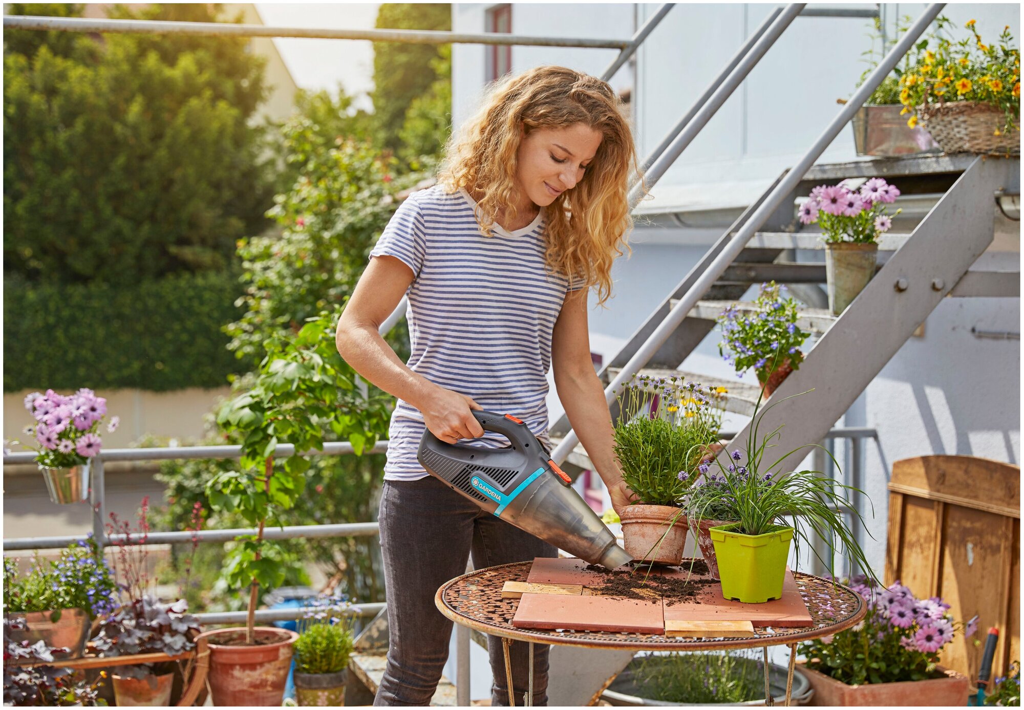 Воздуходувка-пылесос GARDENA EasyClean Li, черный [09339-20.000.00] - фото №10