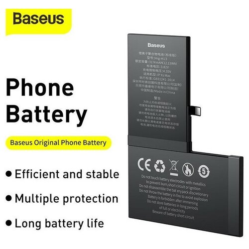 Аккумулятор Baseus для APPLE iPhone XS Max 3174mAh ACCB-AIPXM оригинальный аккумулятор большой емкости oukitel u16 max 4000 мач запасная батарея для смартфона oukitel u16 max с фотографией