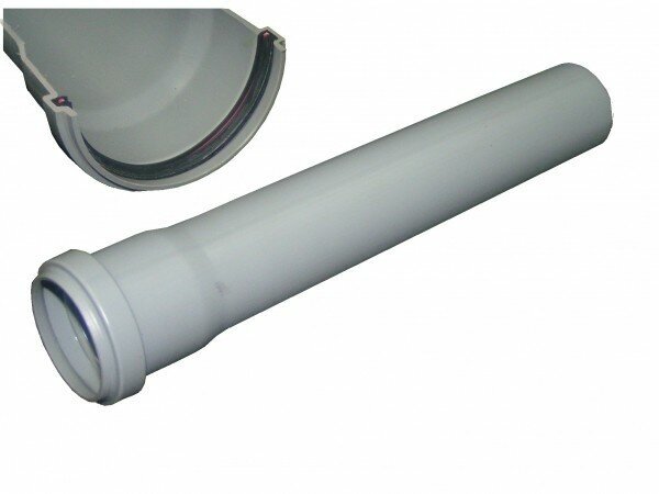 Труба для внутренней канализации SINIKON Standart - D40x1.8 мм, длина 2000 мм (цвет серый)