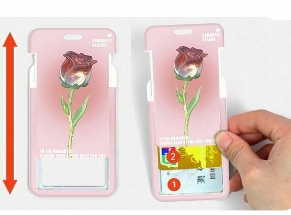 Картхолдер , фактура глянцевая, белый — фото 1