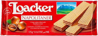 Вафли Loacker Вафли Loacker Наполитанер хрустящие с лесным орехом, 175 г