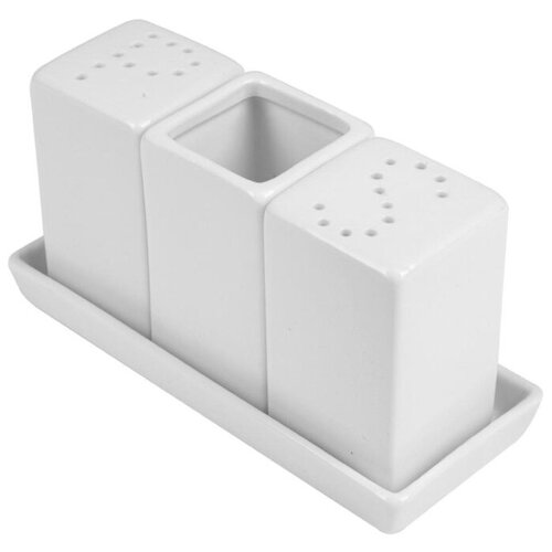 Набор для специй Lambert, фарфор, 3пр, белый, фк6031