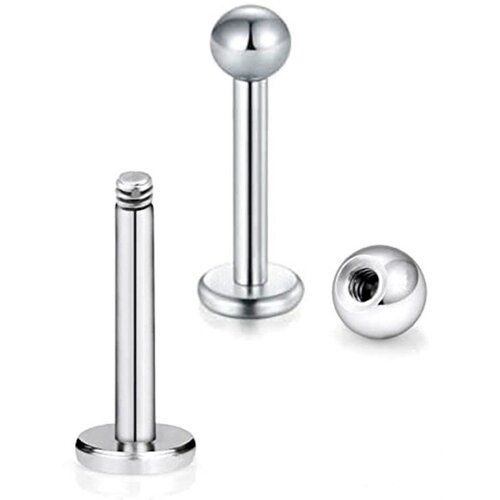 Пирсинг, размер 10 мм, серебряный