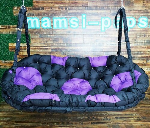 Подвесной диван color Black Purple