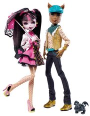 Набор куклы Монстер Хай Клод Вульф и Дракулаура бейсик выпускной, Monster High Basic schools out W2 Clawd Wolf + Draculaura