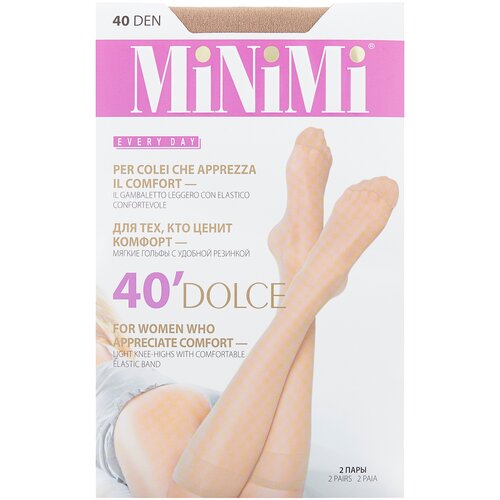 Гольфы полиамид Minimi Dolce 40, размер Б/Р, caramel (карамельный)