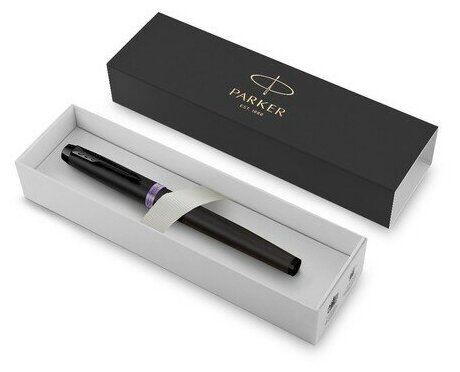 Ручка перьевая Parker Im Professionals Amethyst Purple, 0.8мм, черн-фиол, подар/уп 2172948