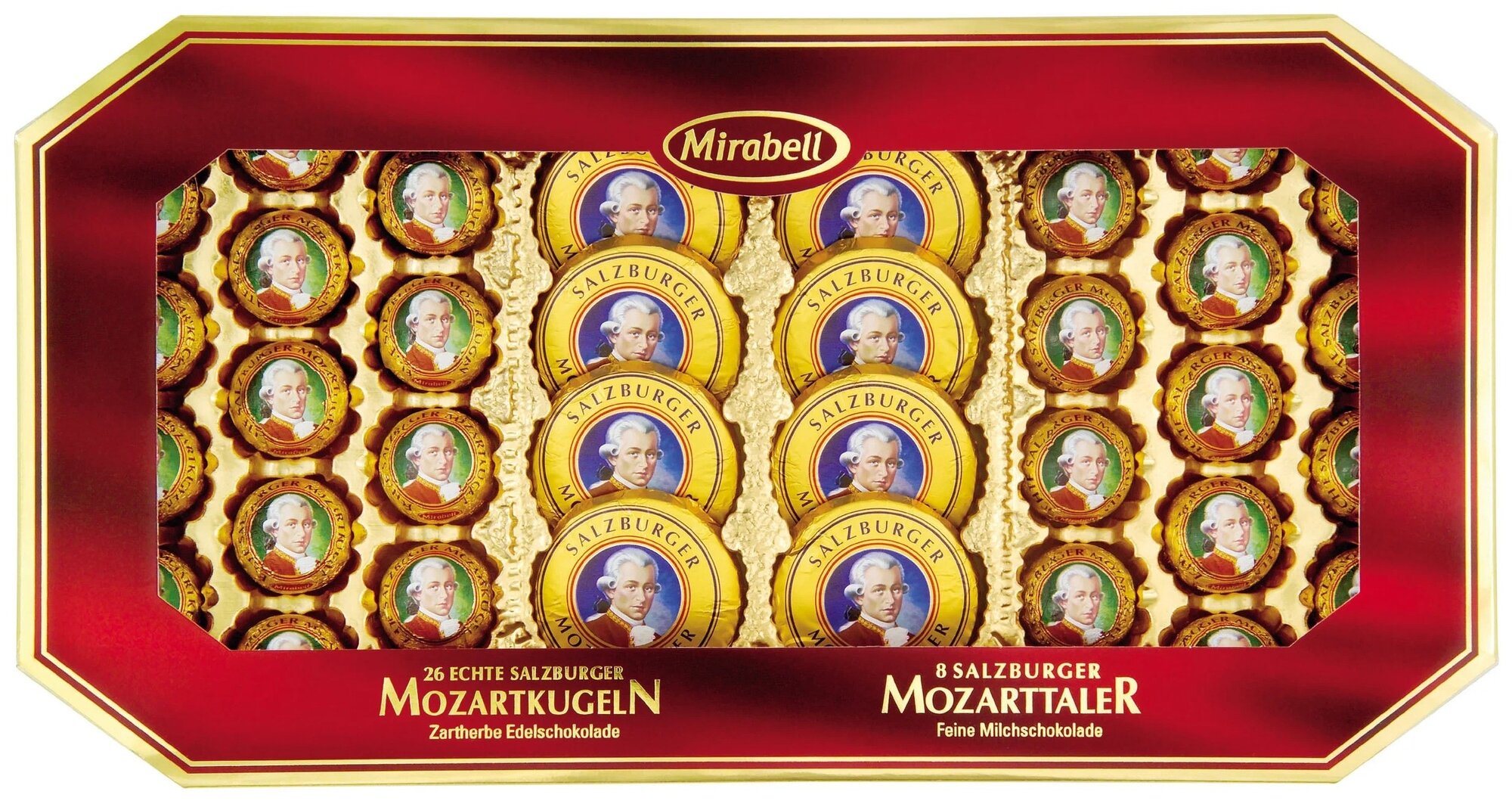 Шоколадные конфеты MIRABELL, 600г - REBER MOZART