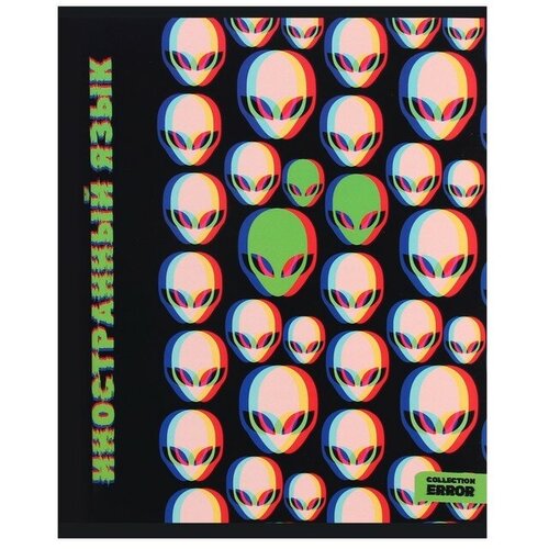 Тетрадь предметная 48 листов в клетку Error Иностранный язык, обложка мелованная бумага, блок офсет тетрадь предметная 48 листов в клетку error иностранный язык обложка мелованная бумага блок офсет