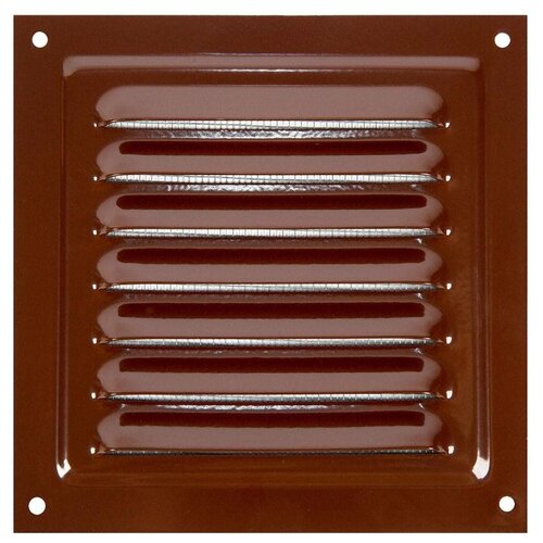 Вентиляционная решетка металлическая 125х125 мм сетчатая серая MVM125s VENTS