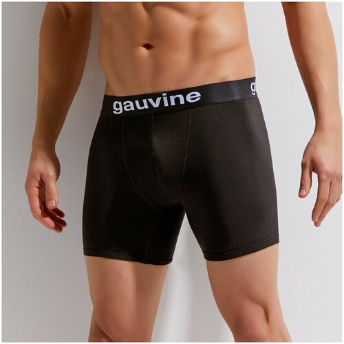 Мужские трусы боксеры черные GAUVINE 3020 XXL (52)