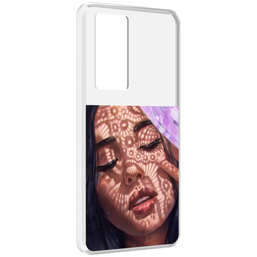 Чехол MyPads девушка-под-кружевами женский для Realme GT Master Explorer Edition задняя-панель-накладка-бампер
