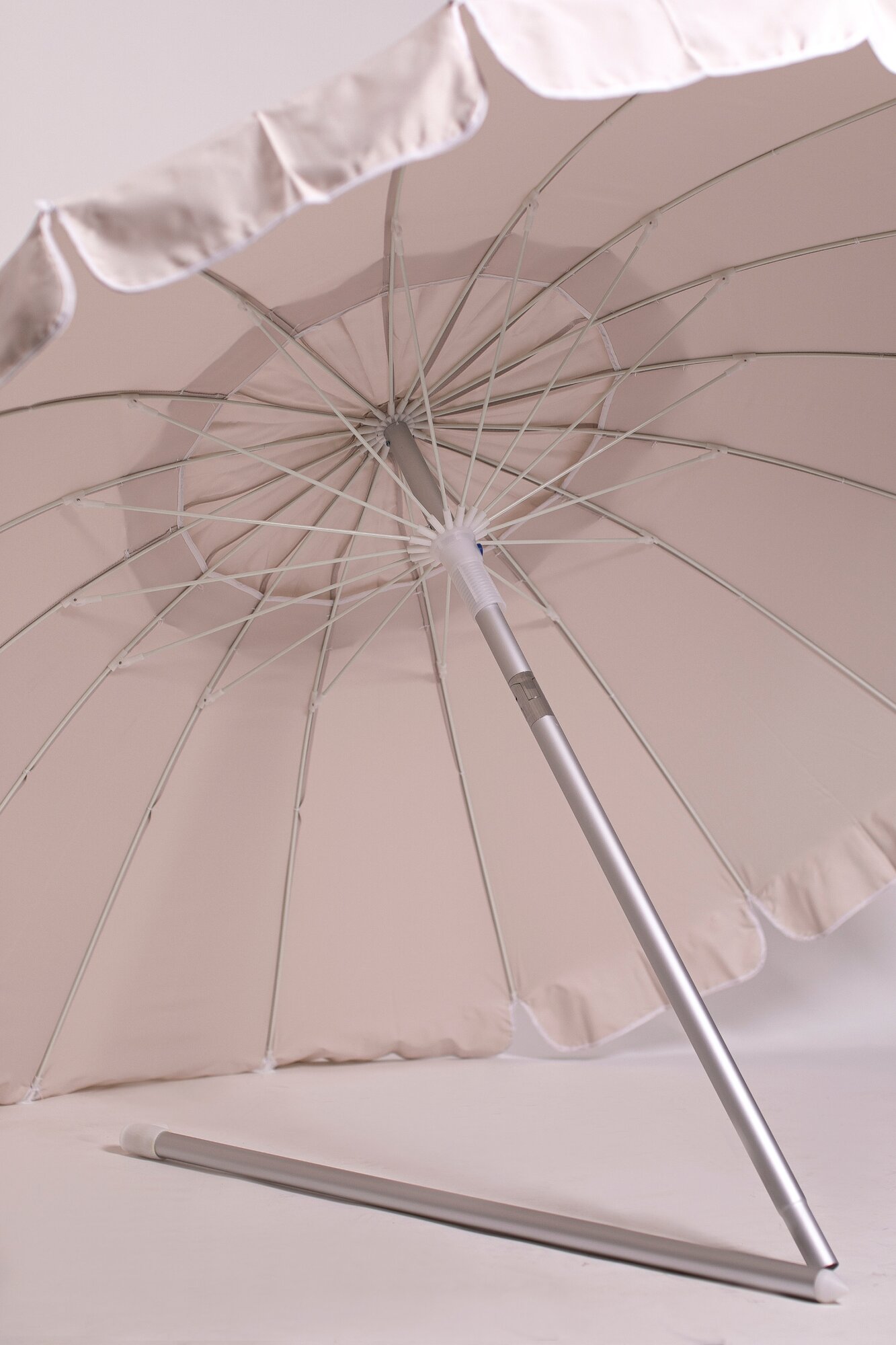 Зонт пляжный, солнцезащитный 2.5 м 16 спиц, . ткань-оксфорд, с клапаном, с наклоном. основание-алюминий. - фотография № 7