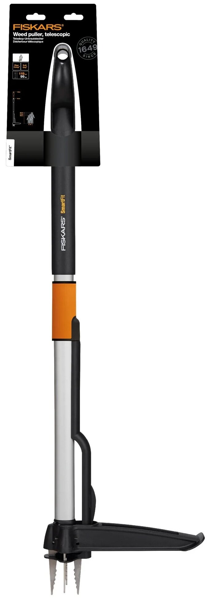 Удалитель сорняков телескопический Fiskars SmartFit 1020125