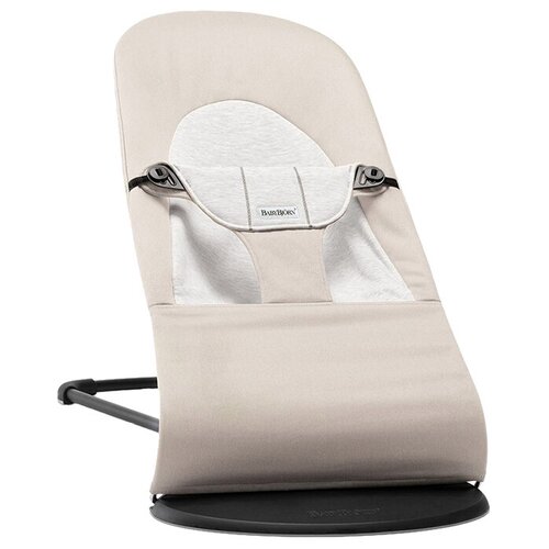 фото Шезлонг babybjorn balance soft (хлопок/джерси) beige/grey