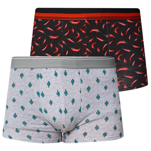 фото Твое набор трусов боксеры классической посадки с принтом, 2 шт., размер xl, мультицвет