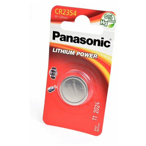 Батарейка Panasonic Lithium Power CR2354, в упаковке: 1 шт. дисковая батарейка professional focusray cr1632 bl1