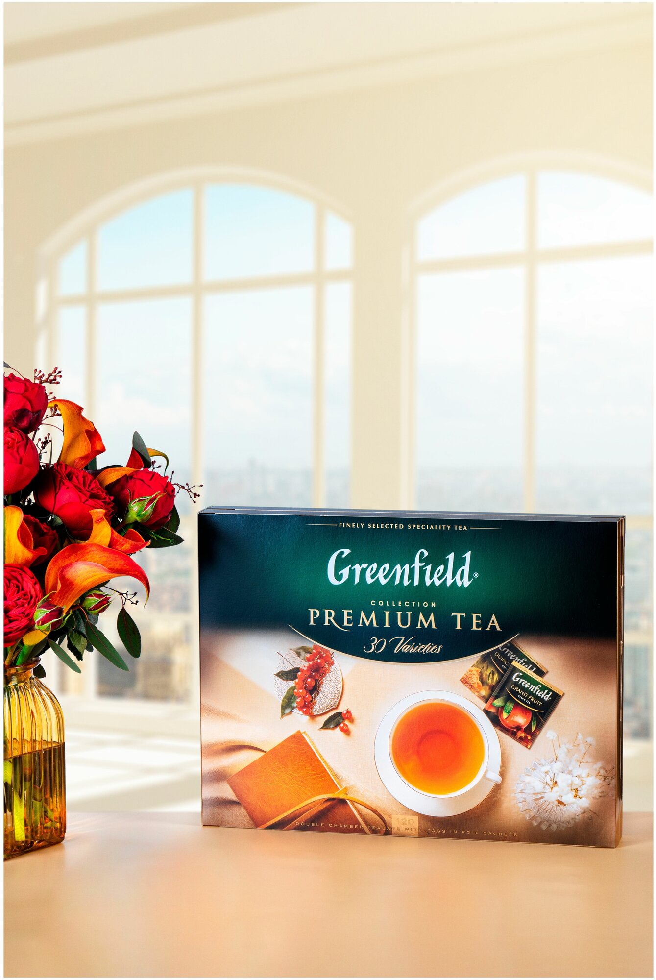 Набор чая из 30 видов в пакетиках Greenfield, 120 пак/уп (Гринфилд) - фотография № 6