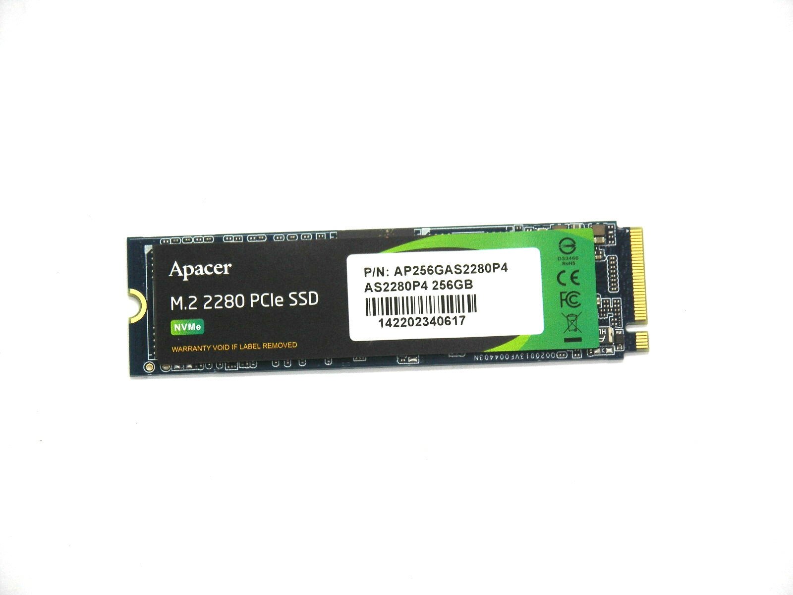 Твердотельный накопитель SSD M.2 256 Gb Apacer AS2280P4 Read 1800Mb/s Write 1100Mb/s 3D NAND TLC