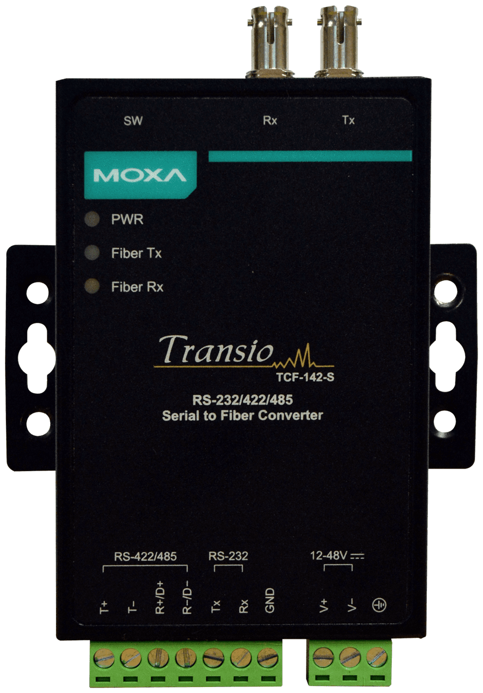 Конвертер MOXA RS-232/422/485 в одномодовое оптоволокно, разъем ST