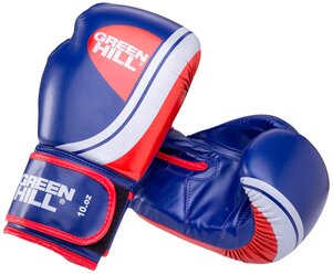 Боксерские перчатки Green hill Knockout (BGK-2266) синий 10 oz