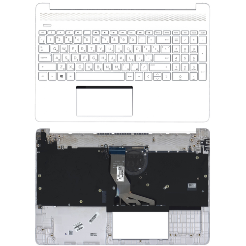 Клавиатура keyboard для ноутбука HP 15S-EQ 15S-FQ топкейс белый 7732₽