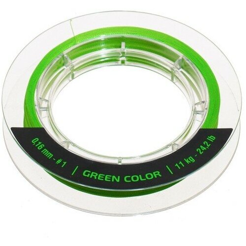 Шнур Akara Competition X4, диаметр 0.16 мм, тест 11 кг, 150 м, зелёный
