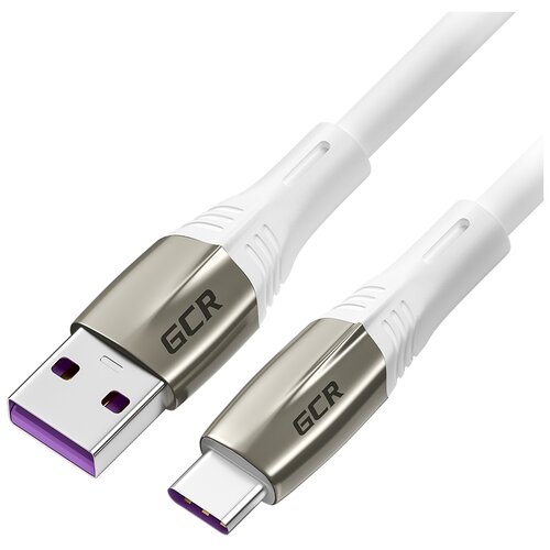 Кабель GCR PowerDelivery USB Type-C - USB 2.0 (GCR-UCPD7), белый, 1 м