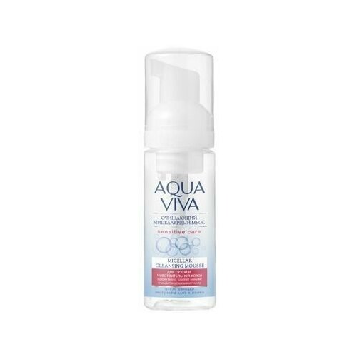 ROMAX Мицеллярный мусс Aqua Viva для лица Очищающий для сухой и чувствительной кожи, 150 мл