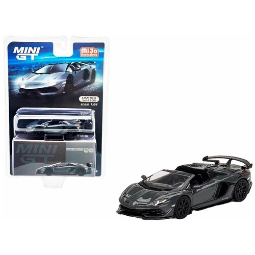 Модель коллекционная Mini GT 1:64 Lamborghini Aventador SVJ Roadster Griglo Telesto