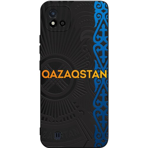 Силиконовый чехол Mcover для Realme C11 (2021) с рисунком Qazaqstan силиконовый чехол mcover для realme c11 2021 с рисунком глаза аниме